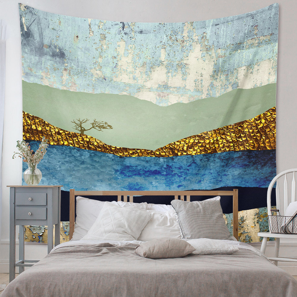 Bohemian Moon Mountain Painting Wall Cloth Decoration Tapestry Wholesale Nihaojewelry display picture 30