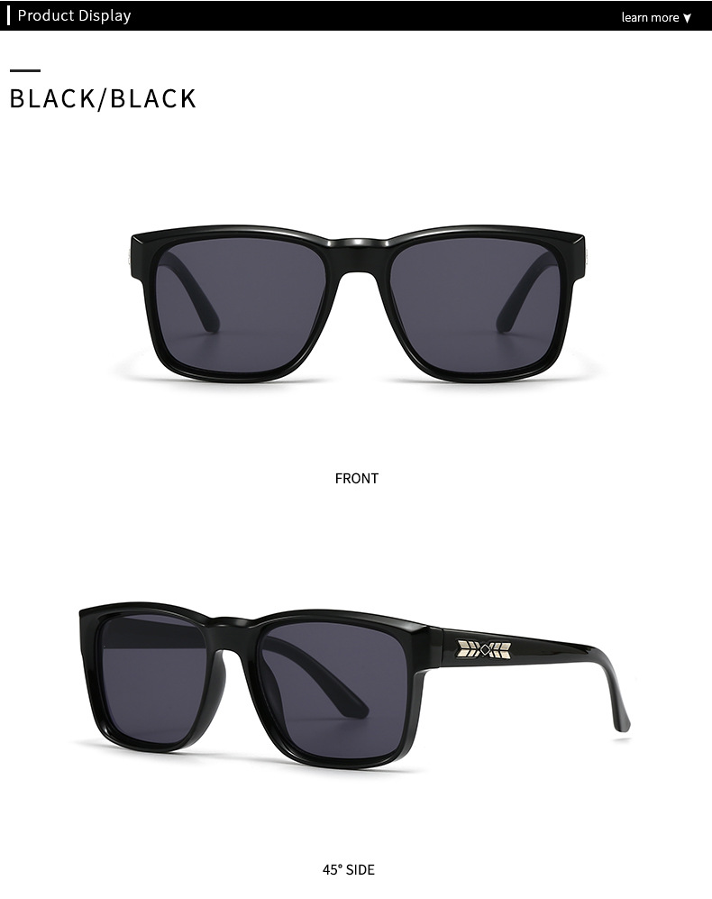 Cross-border Miami beach sunglasses rice nails European and American street photography ins net red model square sunglasses men's 3608_voghion.com