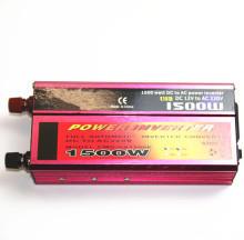 1500W 修正波逆变器  12V 24V转110V 220V 车载系列 红色外壳逆变