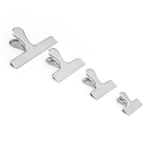 Stainless steel sealing clip strong sealing clip 430 clip folder bill clip T clip fresh-keeping and moisture-proof food clip