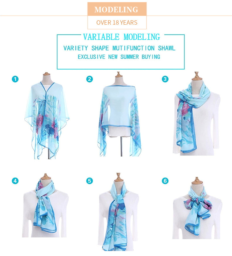150g Weight Shawl Classification Daily Occasion Polyester Material Flower, Butterfly Pattern Summer, Spring, Autumn Season Women's Gender Streetwear Style Women's Streetwear Flower Butterfly Polyester Shawl 3