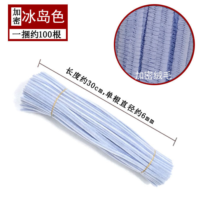 Varillas de felpa encriptadas de 42 colores, tiras para raíces de cabello, materiales populares para ramos hechos a mano, fabricante de varillas de felpa.