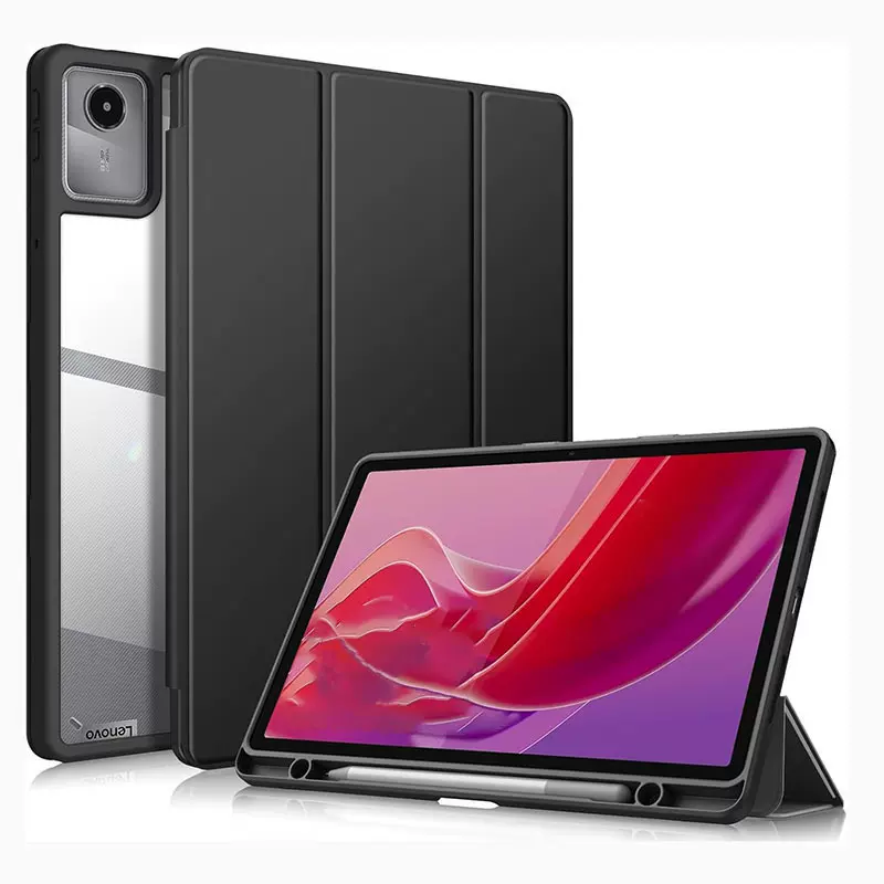 适用2025款Lenovo 联想小新11寸三折亚克力平板保护套带笔槽TB335