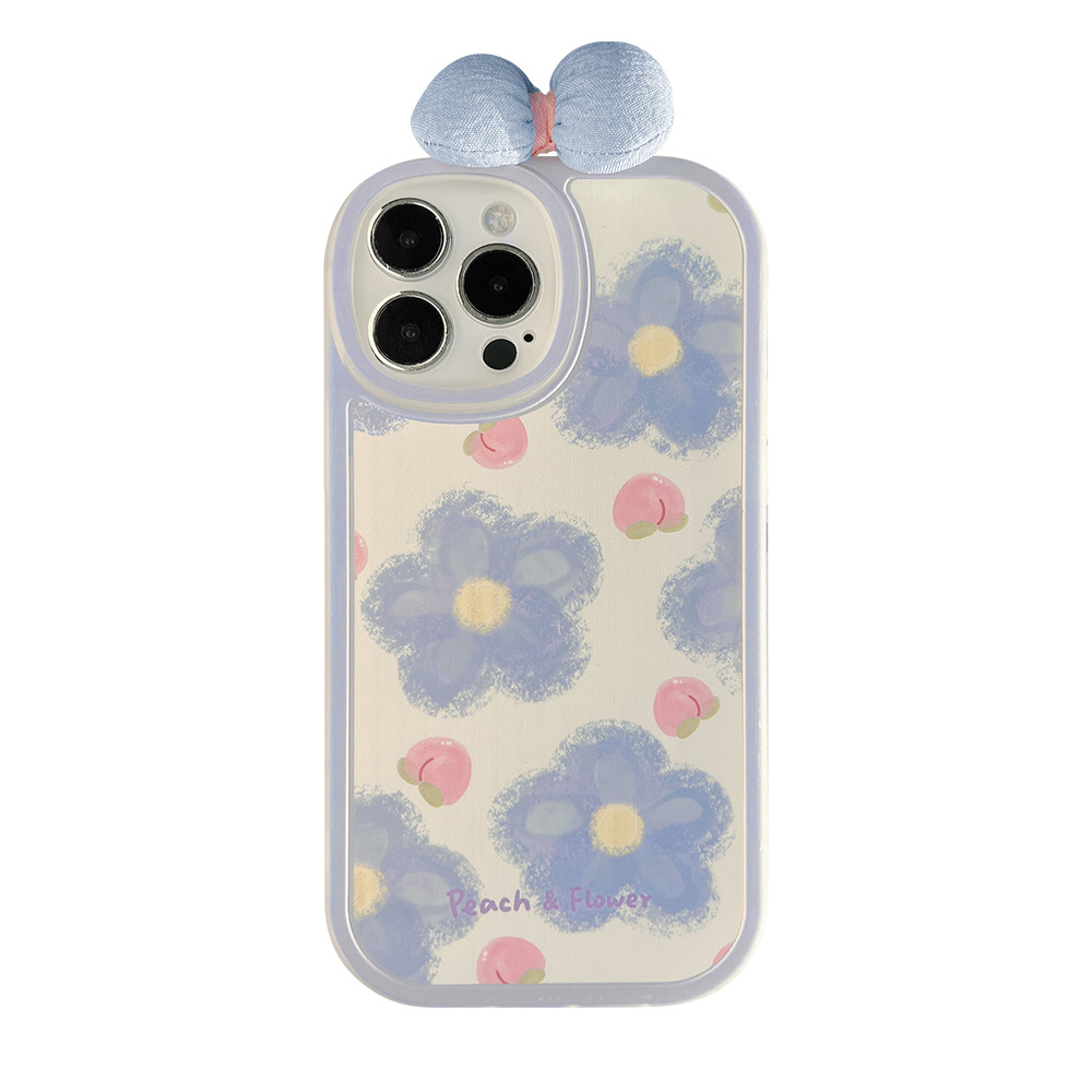 Funda para Teléfono con Lazo 16, Compatible con iPhone 15 Pro Max, Apple 17, Modelo para Mujer 14, Tela 11, Dropshipping 13, Silicona