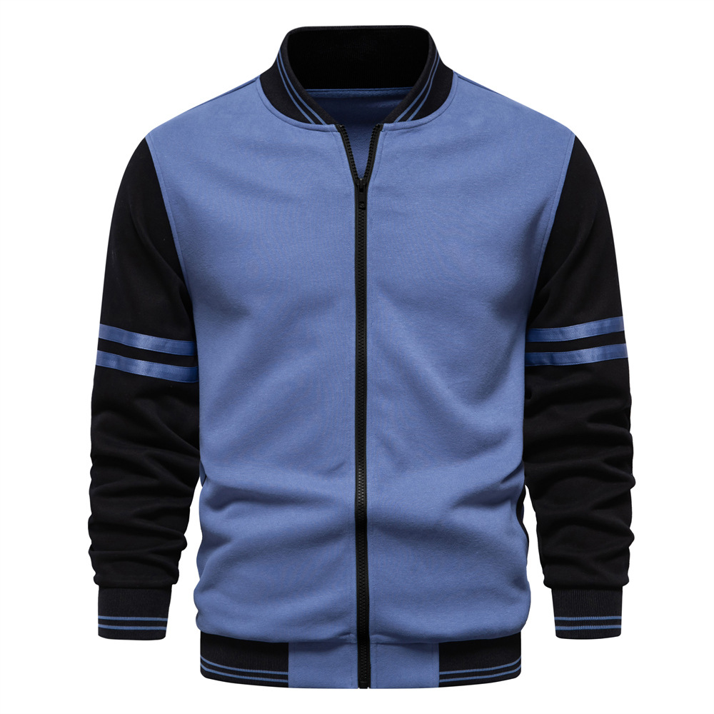 Autunno e inverno nuovo cardigan con cerniera giacca con cappuccio di alta qualità da uomo taglia europea tendenza versatile cardigan casual da uomo_voghion.com