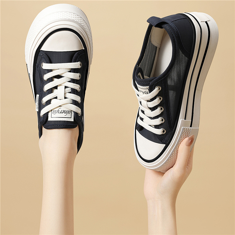 Giày sneaker nữ lưới thoáng khí đế dày mềm chống trượt mùa hè 2026 — 6157 Màu Xanh, 6157 mét xanh lá cây