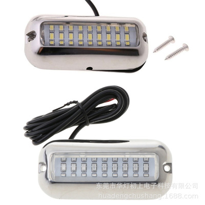 10-36V Ocean IP68 hardware 316 Stainless steel 27led Yacht Pontoon Bridge Marine Underwater lights Beam Lights