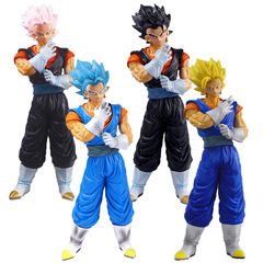 ドラゴンボールアニメフィギュア大きいサイズ32cmべジットブルー髪黒髪イエローヘア髪髪髪组立ベイジータサイヤ人
