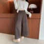 九分显瘦气质直筒阔腿裤