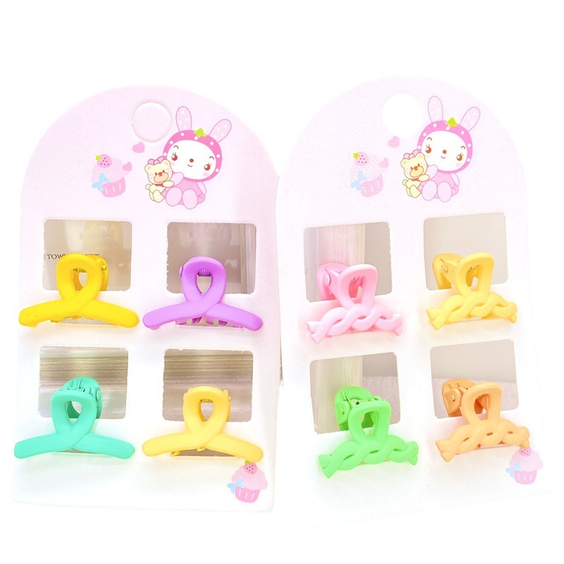 Tarjeta color caramelo lindo mini horquilla para niños pinza de calabaza pinza de tamaño pequeño color coreano accesorios para el cabello para niños