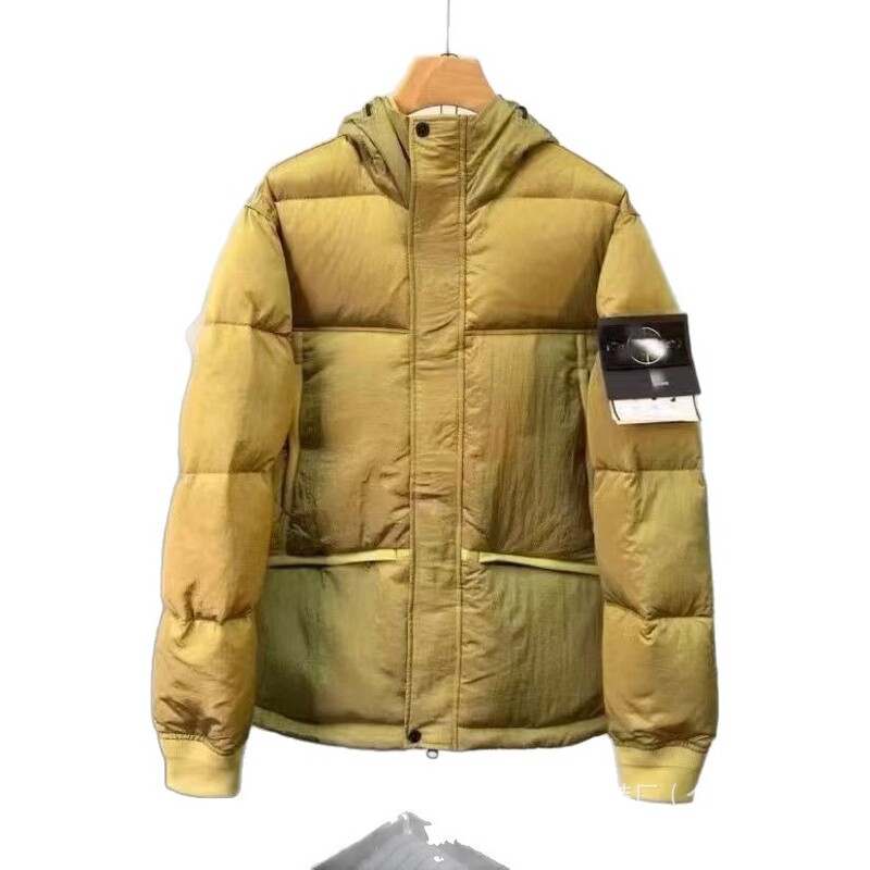轻奢男冬季罗盘石头家加厚棉服男拉链宽松百搭徽章幽灵罗盘外套潮|undefined