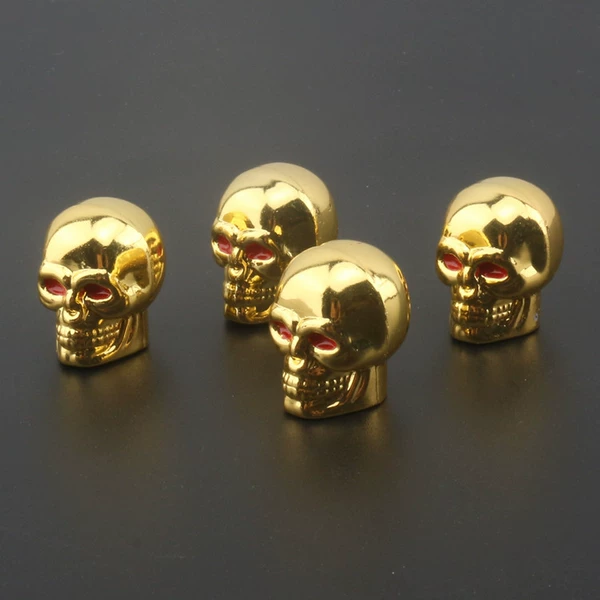 Skull golden (one set/4 pieces)
