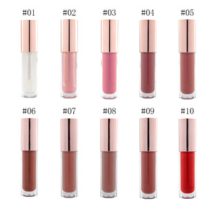 Factory direct supply of cross-border foreign trade new 10-color moisturizing water moisturizing lip gloss lip glaze spot no logo
