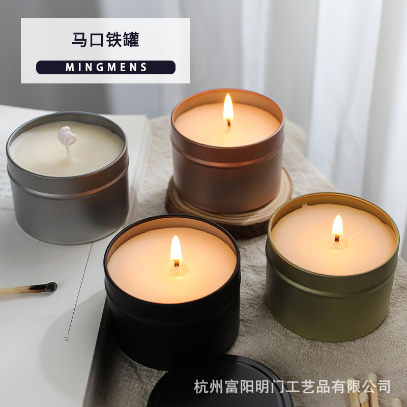 アロマキャンドル缶手作り容器直筒缶自作diyアロマブリキ缶ins貯蔵物密封缶|undefined