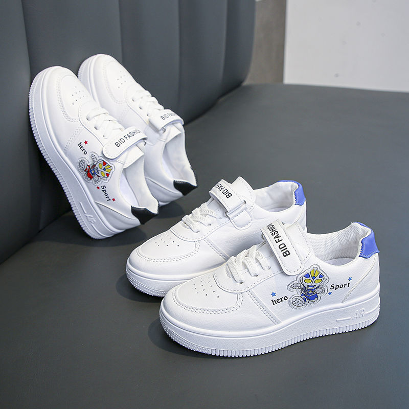 Zapatos blancos para niños 2025, zapatos casuales para estudiantes, zapatos deportivos transpirables de suela blanda para niños, zapatos casuales para niñas, marea