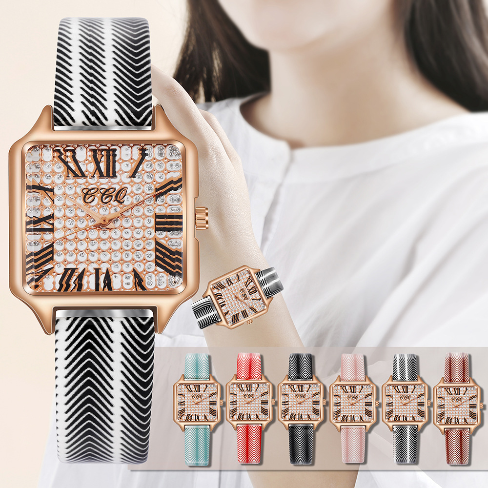 Pinduoduo nuovo orologio da donna digitale romano minimalista con cassa in lega di quarzo con cintura Candy_voghion.com