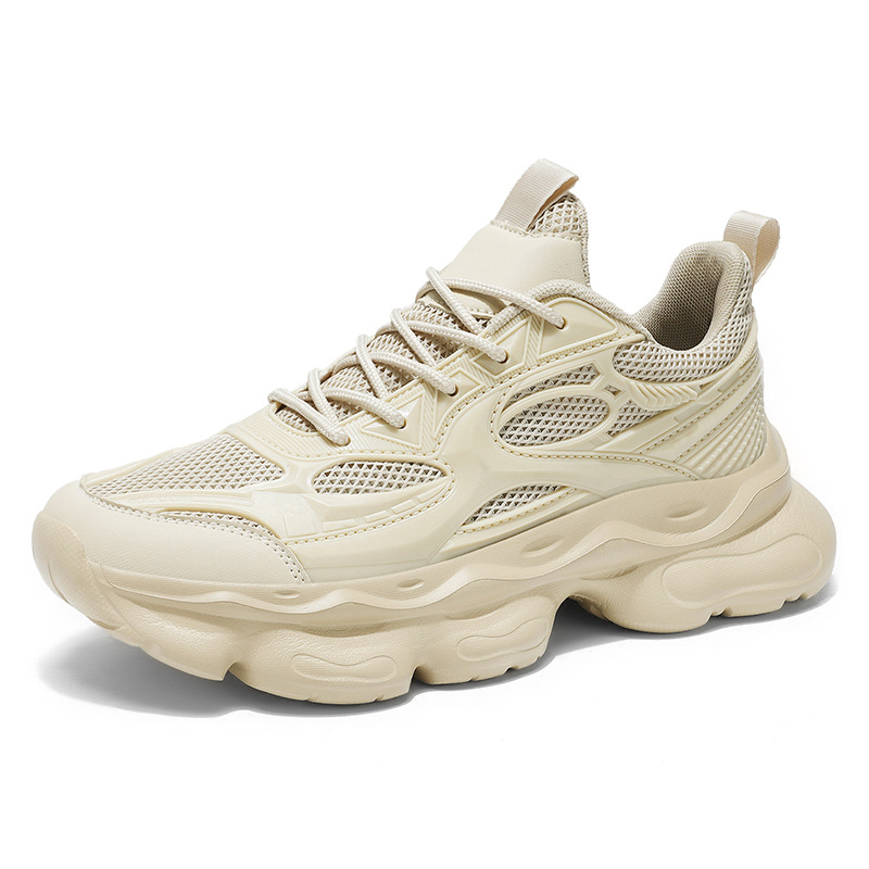 2025 primavera nuevo cross-border ligero y transpirable zapatos de papá casual de suela gruesa zapatos de moda de estudiantes zapatos deportivos de hombre