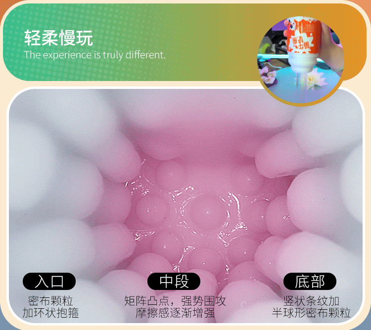 Jiuai Milk Bottle Male Masturbator Cup, TPE+ABS, Manual Control, Adult Men’s Pleasure Toy — detail image 34