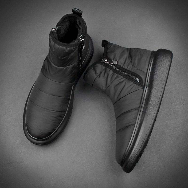 Новая зимняя универсальная Повседневная пуховая хлопчатобумажная обувь на флисовой подкладке, теплые зимние сапоги, модные короткие сапоги, цельная доставка