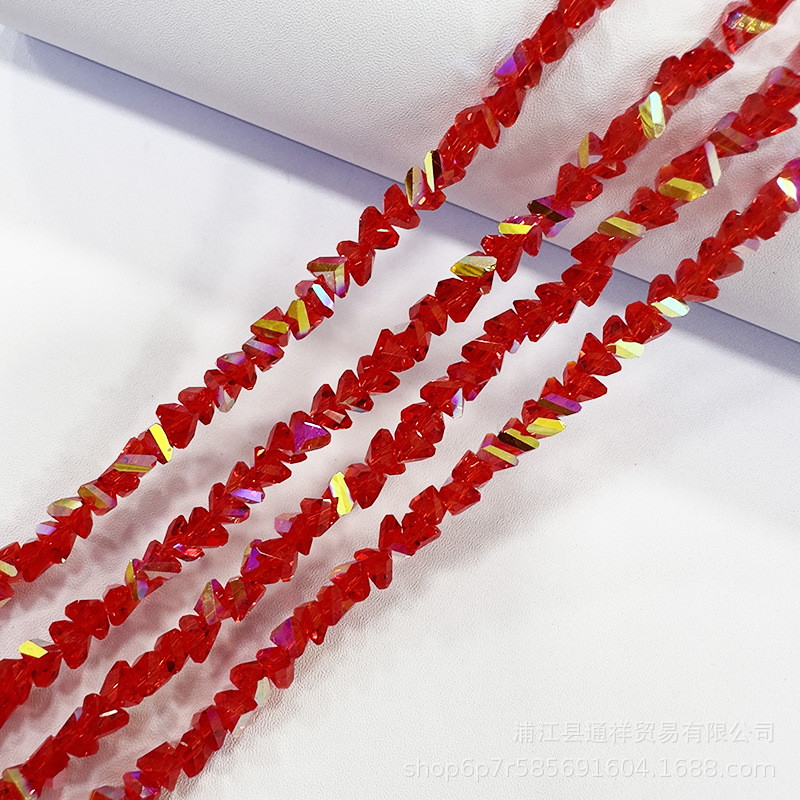 Boutique K9 tarjeta 6mm triángulo cristal cuentas pulsera accesorios para el cabello joyería DIY accesorios de la joyería ventas directas de la fábrica