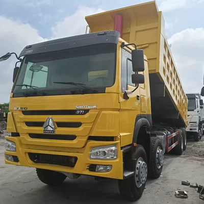 Cross-border version of the HOWO 8*4 dump truck, mining transport vehicle, HOWO371, front four and rear eight wheels, 12-wheel rear tipper truck (Yük maşınları)