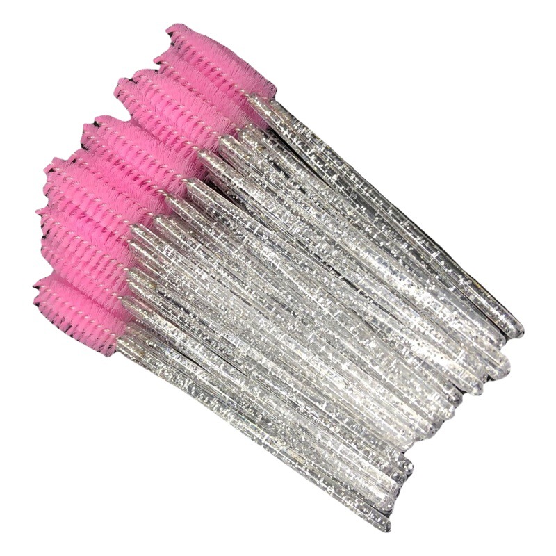 Spot Wholesale Disposable Crystal Rod Eyelash Brush Grafting Eyelashes Eyelash Brush Eyelash Curler Spiral Makeup Brush