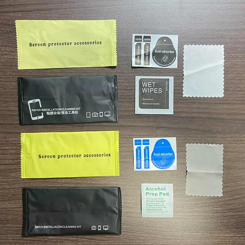 钢化膜贴膜工具包1+2干湿酒精包套装手机屏幕清洁辅助配件包现货
