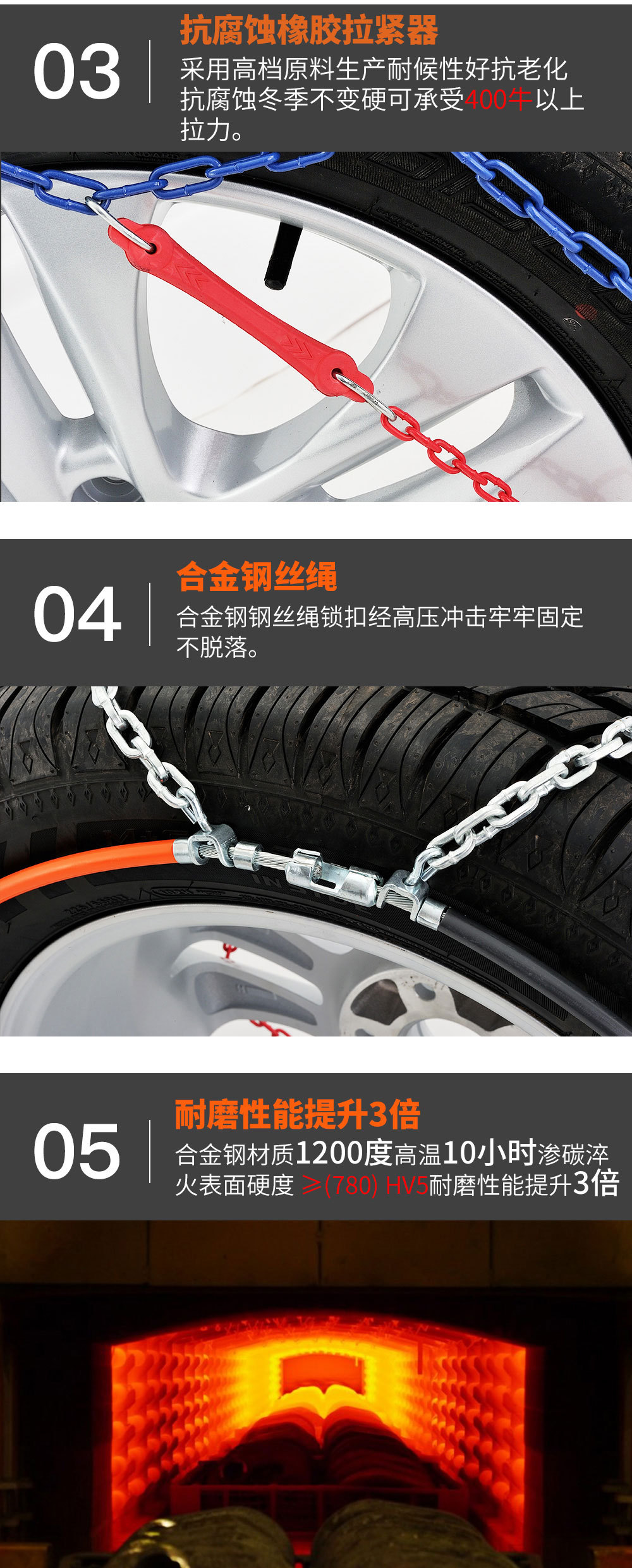Xinxiang Manufacturer Kb16Mm Off-Road Vehicle Full Surround Mesh Alloy Steel Anti-Skid Chain Snow Car Tire Anti-Skid Chain