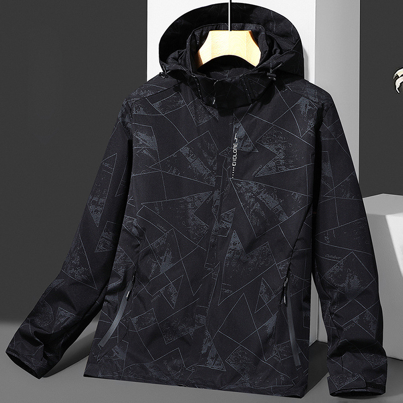 Outdoor Spring and Autumn Single-Layer Camouflage Maple Leaf Couple's Windproof and Waterproof Jacket Workwear with Embroidered Logo Outdoor Spring and Autumn Single-Layer Camouflage Maple Leaf Couple's Windproof and Waterproof Jacket Workwear with Embroidered Logo