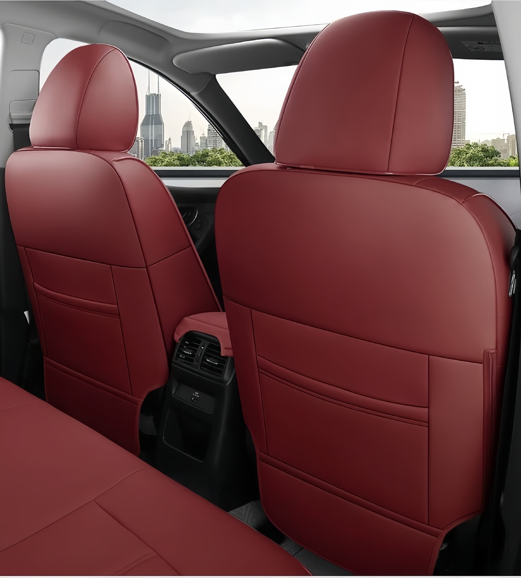 Nissan Qashqai X-Trail Glory Murano Car Seat Covers Full Leather Seat Covers Universal for All Seasons Seat Cushion Covers
