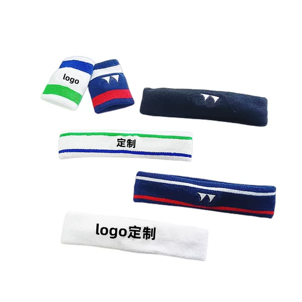 One-piece delivery badminton wristband classic 75 weekly sports sweat-absorbent sweat-wiping fitness headband hair band headscarf
