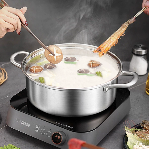 Clear soup pot (without lid)