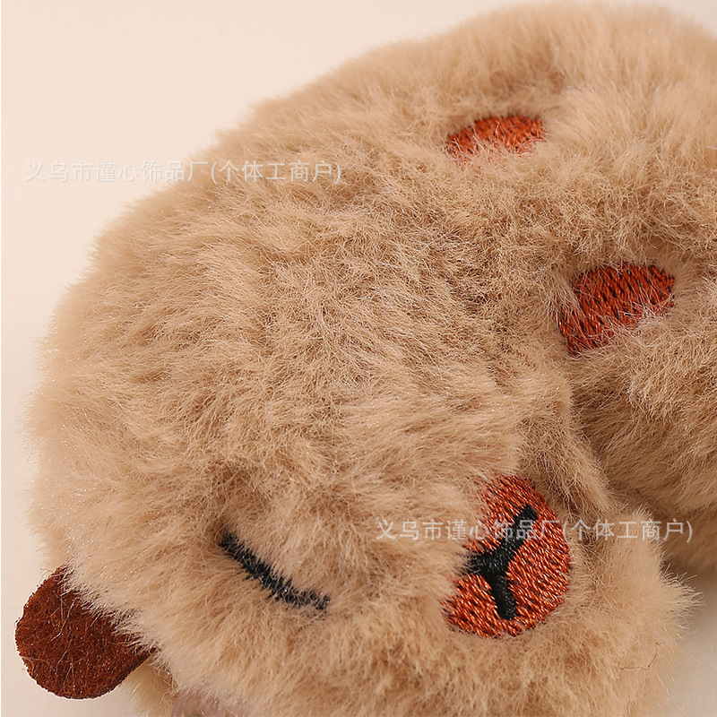 Nuevo lindo colgante de felpa Kapibala de dibujos animados creativos muñeco de carpincho bolso llavero pequeño colgante