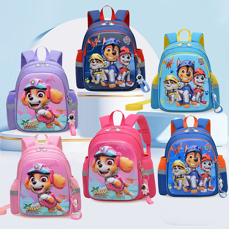 Children's Schoolbag New 3-6 Years Old Boys and Girls Backpack Cartoon Cute Wang Wang Team Kindergarten Hard Shell Backpack