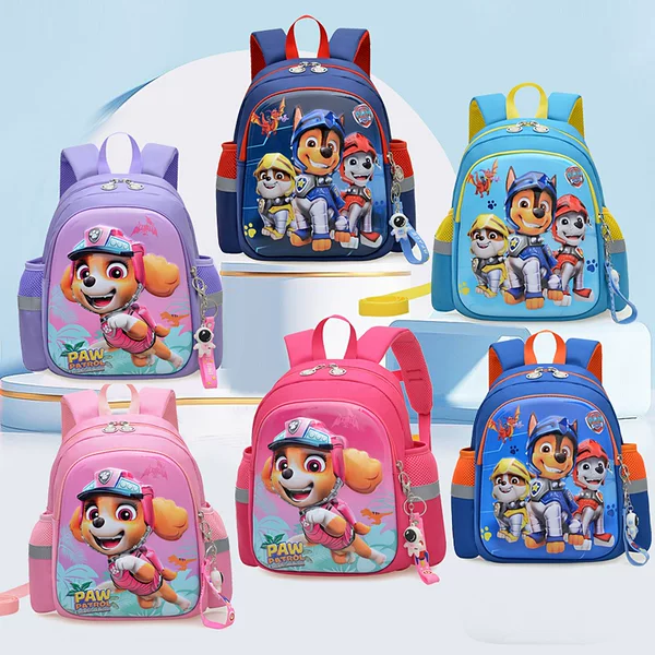 Children's Schoolbag New 3-6 Years Old Boys and Girls Backpack Cartoon Cute Wang Wang Team Kindergarten Hard Shell Backpack
