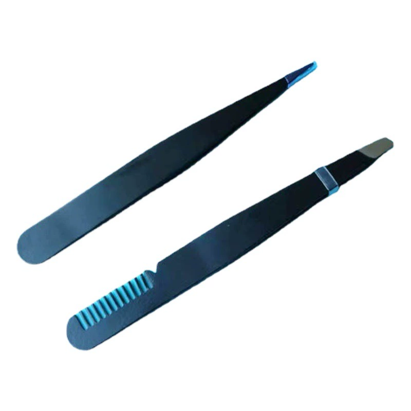 Фабрика спот зажим для бровей из нержавеющей стали черный клип для бровей