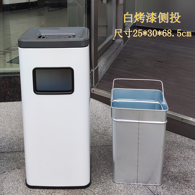ステンレスゴミ箱 業務用 大容量 蓋なし 公衆トイレ ホテル 浴室 洗面台 ハンドタオル ハイバレル|undefined
