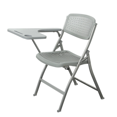 Commercial office training chair writing board foldable chair business exhibition learning reporter chair plastic hollow breathable