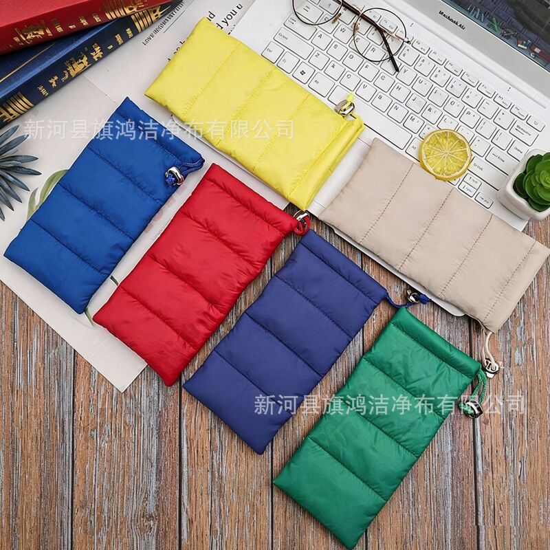 New down cotton glasses storage bag drawstring drawstring drawstring glasses bag drop-resistant sunglasses myopia glasses storage bag New down cotton glasses storage bag drawstring drawstring drawstring glasses bag drop-resistant sunglasses myopia glasses storage bag