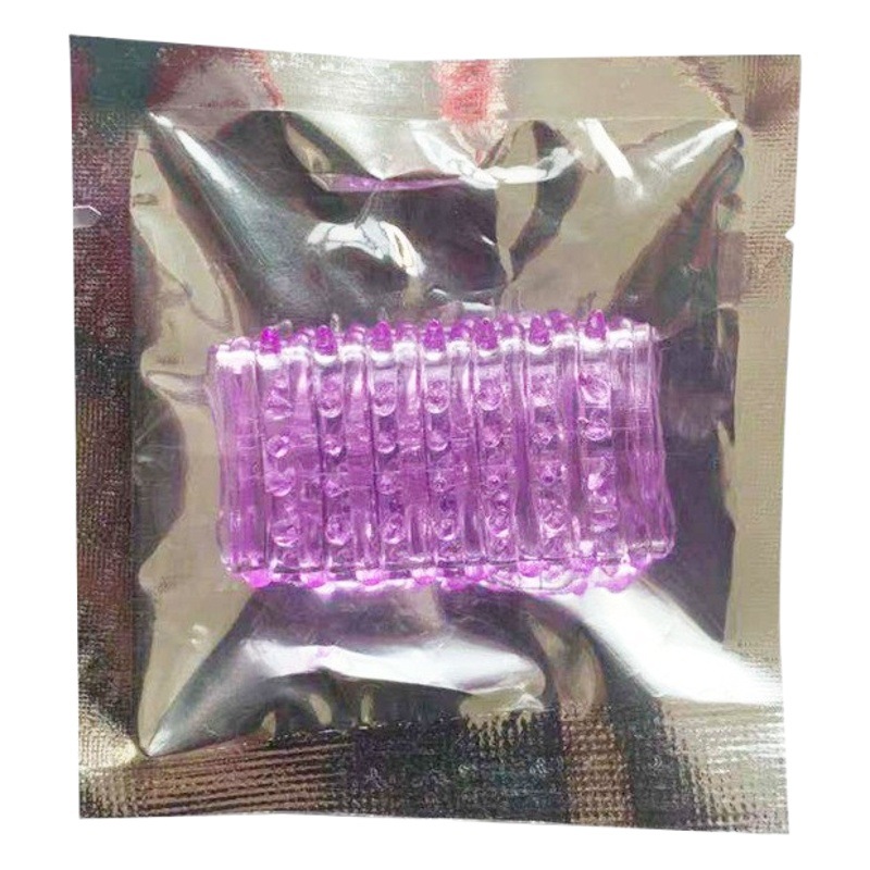 Sexy Finger Set Caterpillar soft rubber crystal ring lock ring buckle set barbed sex products wholesale 12 Dragon Ball