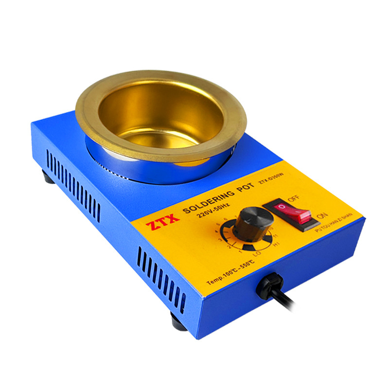 온도 조절식 납땜로, 소형 온도 조절 350W 주석 용해로, 티타늄 도금 탱크, 데스크탑 무단계 정밀 온도 조절 납땜 냄비