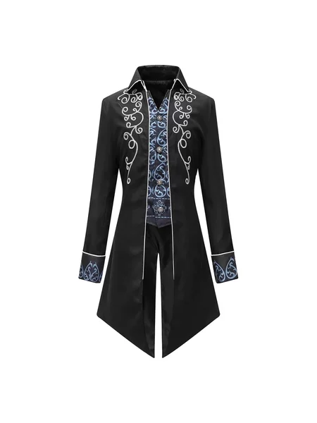 Amazon's New Medieval Men's Retro Mid-Length Tailcoat Court Coat Costume
