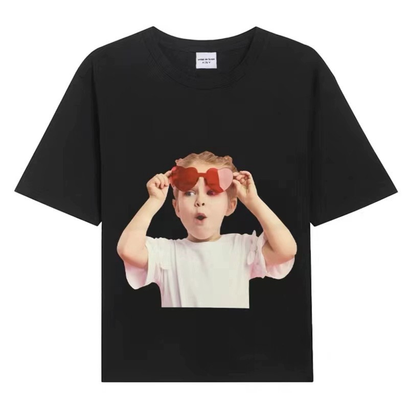 [韓国版] 2025 新韓国 ADLV 半袖ドーナツボーイ Tシャツ純綿ルーズカップルトップ女性用|undefined
