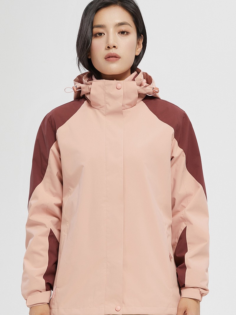 Fábrica directa al aire libre tres en uno vestir de asalto otoño y invierno para hombres y mujeres a prueba de viento a prueba de agua desmontable chaqueta de calor interior