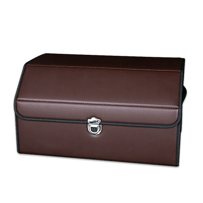 Storage Box, Leather Multifunctional Folding — Car storage bag/box