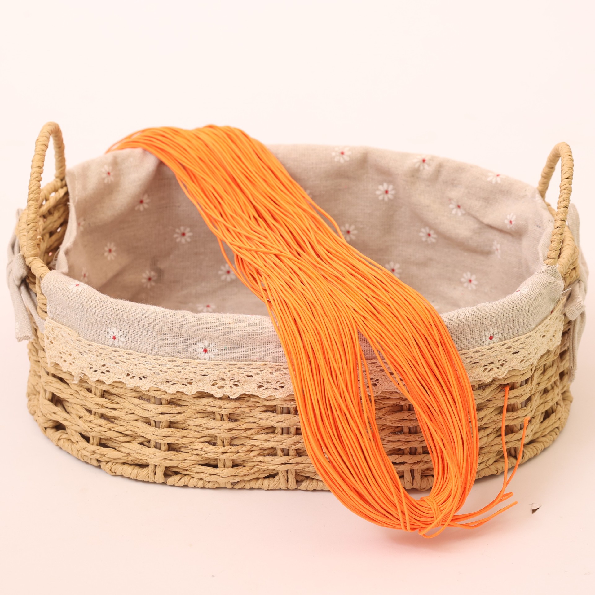 Cintas elásticas redondas al por mayor de 0.6-19mm cuerdas elásticas de color ropa como tendones de látex núcleo de cuerda elástica de alta elasticidad perlas