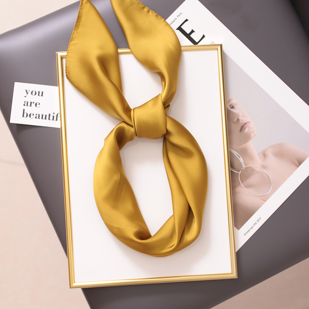 Small Square Scarf For Women, Versatile Professional Neck Wrap_voghion.com