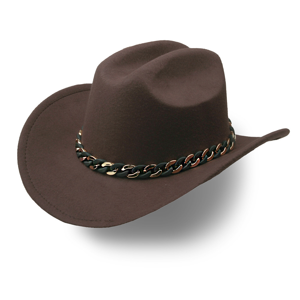 Venta al por mayor transfronteriza Amazon nueva fiesta novia sombrero de vaquero música fiesta sombrero de jazz fieltro sombrero de vaquero occidental