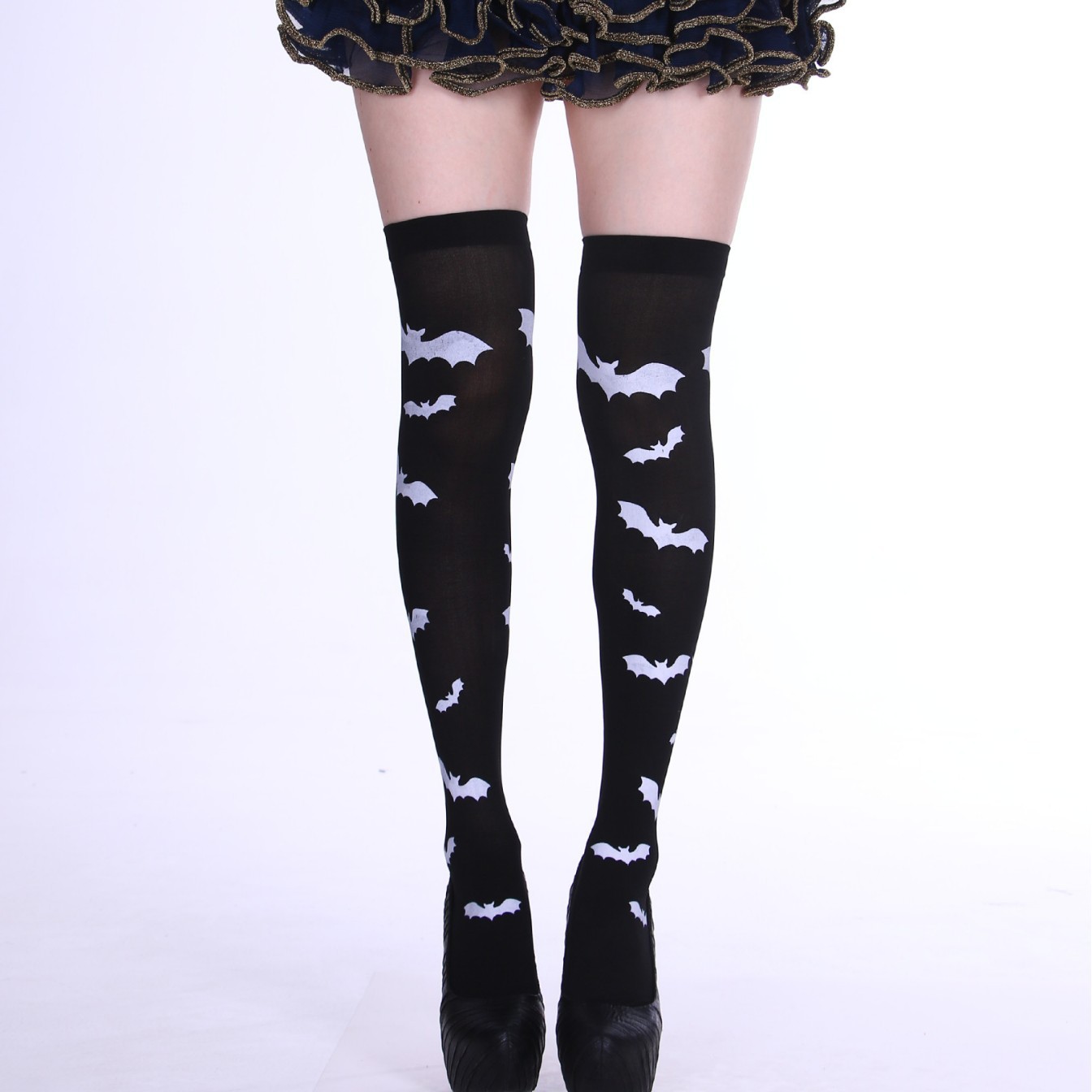 Los fabricantes suministran las medias del Festival del partido de Halloween Festival visten accesorios de ropa calcetines sobre la rodilla calcetines de sangre calcetines de enfermera