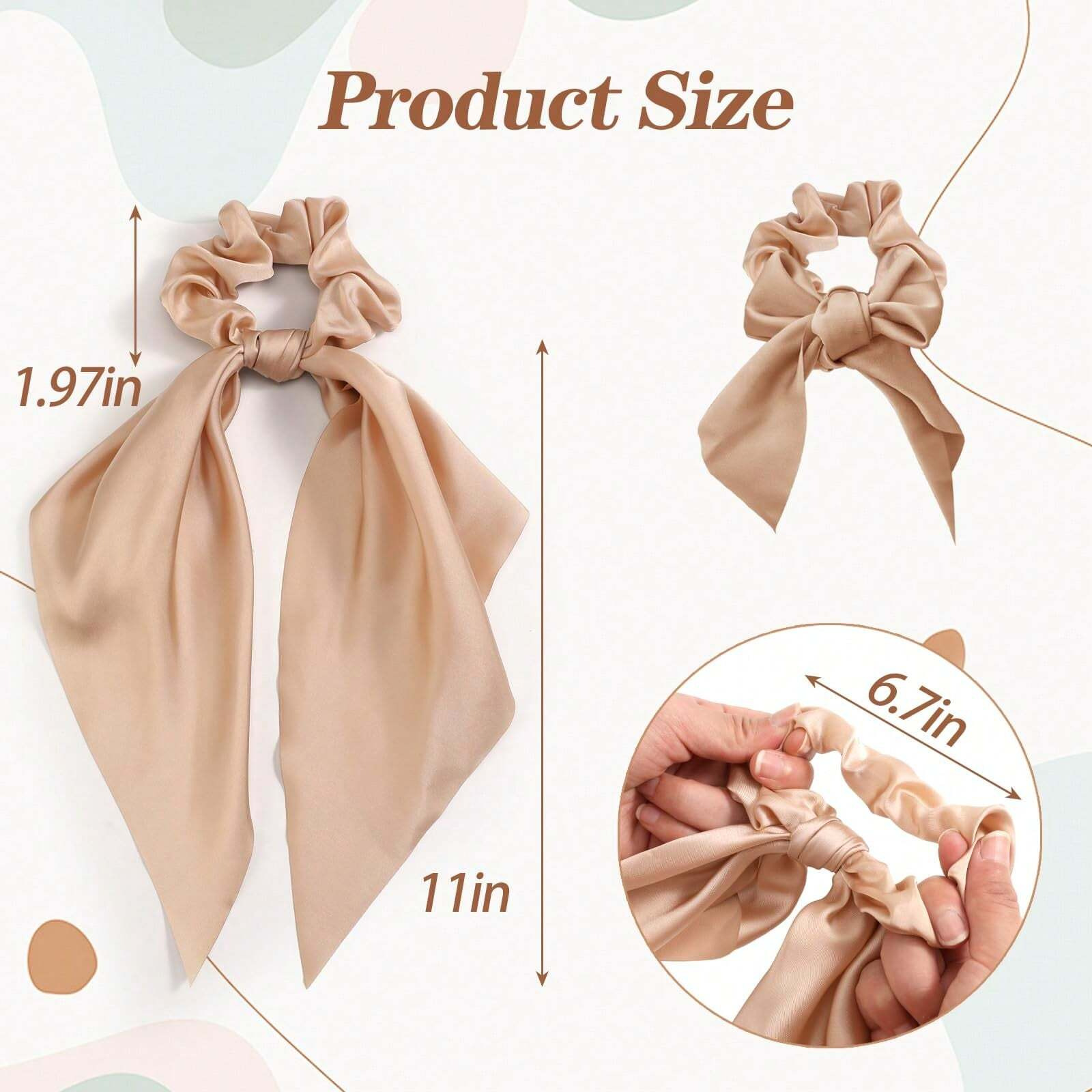 20g Weight Hair Tie Hair Accessories Type 1 Piece Quantity Casual, Holiday, Daily Occasion Cloth Material Solid Color Pattern All Seasons Season Women's Gender Elegant, Cute, Simple Style, Classic Style, New Style Style Elegant Cute Simple Style Women's Solid Color Cloth Hair Tie 2